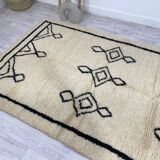 Handmade Moroccan Berber carpet 252 x 155 CM