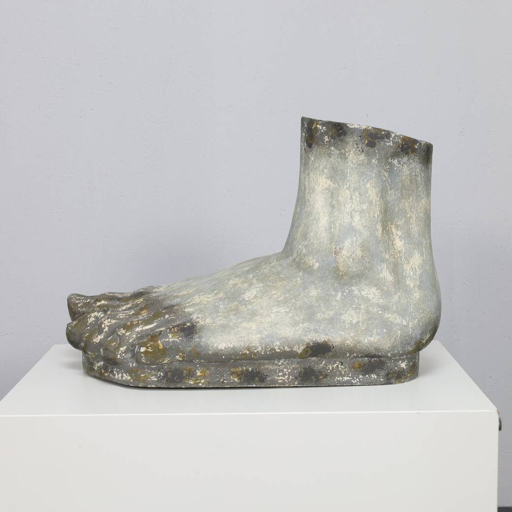 Decorative object sculpture large foot, 1960s