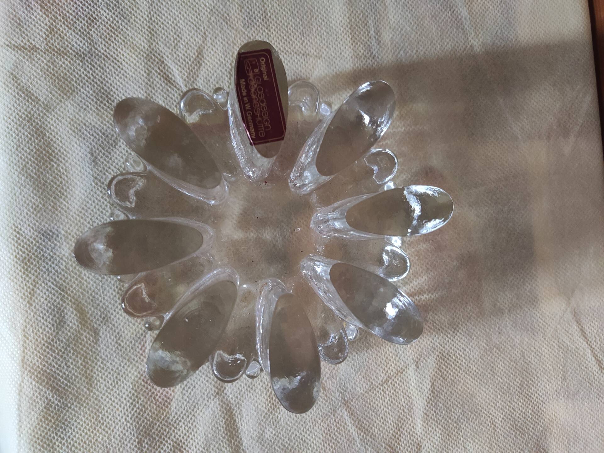 Bougeoir en verre