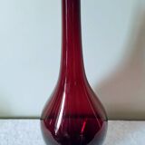 3 vases en verre soufflé