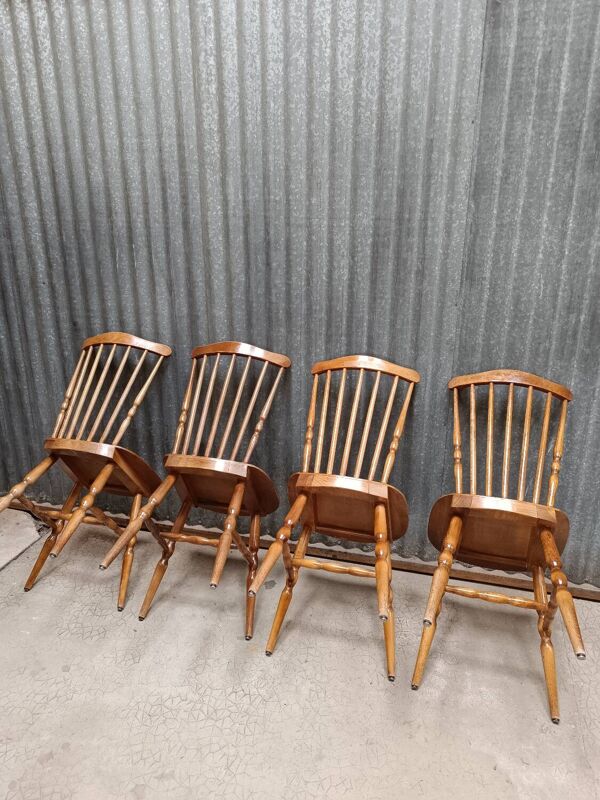 4 chaises style western Baumann