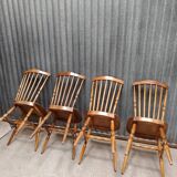 4 chaises style western Baumann