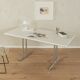 Bureau chromé, années 1980
