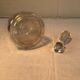 Flat rib crystal bottle late 19th century