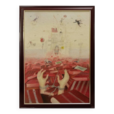 Miroslav Krofián "The Victory of Ideology" contemporary painting - czechia
