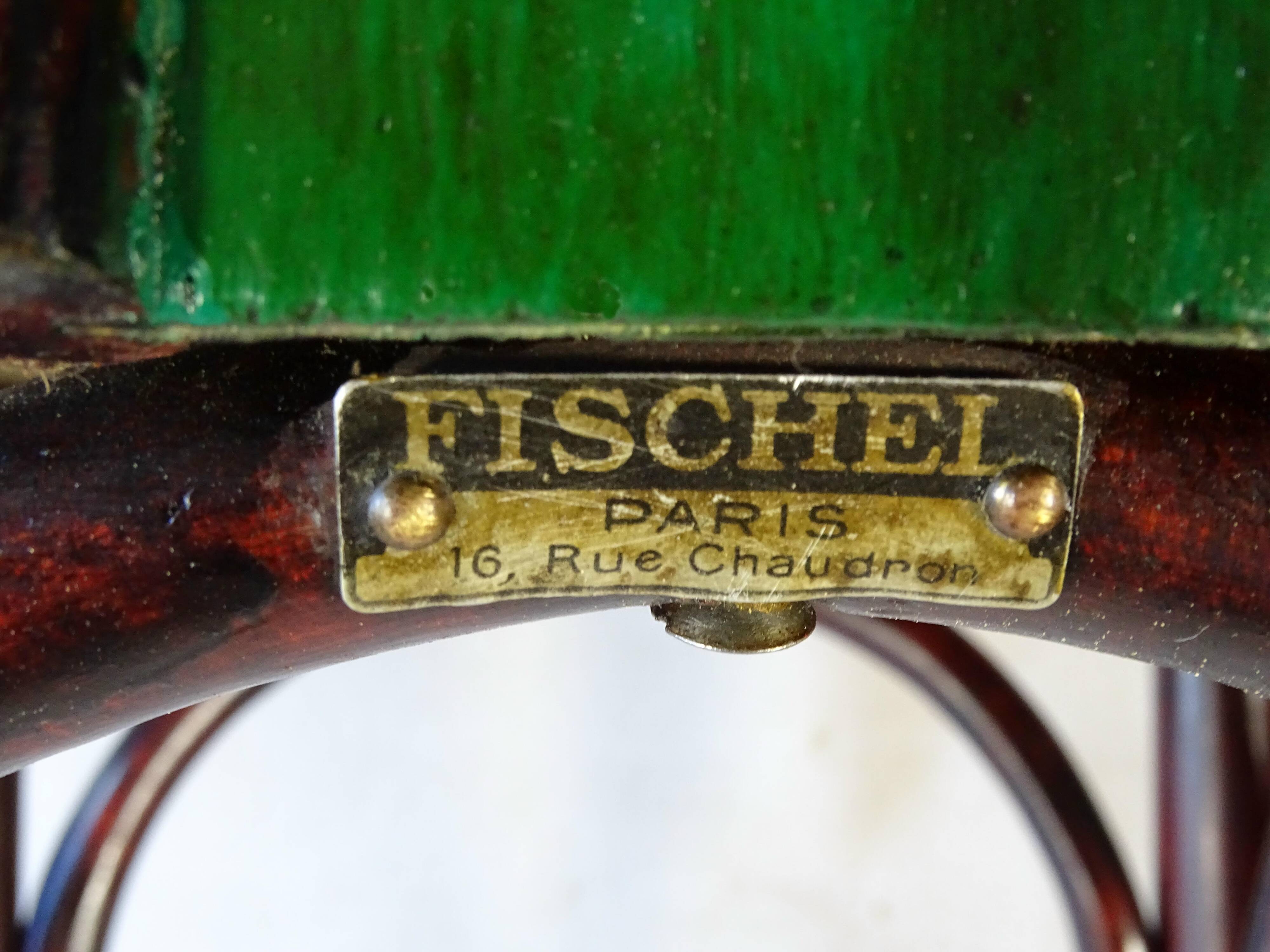 Fischel chair N°396 circa 1929, variant of Thonet 738/XI