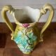 Vase art nouveau en barbotine estampillé