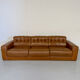 Ancien canapé en cuir camel 3 places design De Sede DS-40 vintage an70