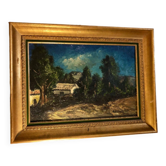 Landscape painting of the Drôme