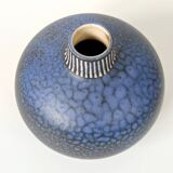 Vintage blue ceramic vase by Thoms Keramik, Germany, 1960s–1970s