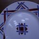 8 flat plates Moulin des Loups Hamage, model Ustaritz