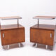 Pair of functionalist chromed night stands by Kovona, 1950’s, Czechoslovakia