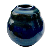 VASE PENSU , in enamelled ceramic, signed BLANOT