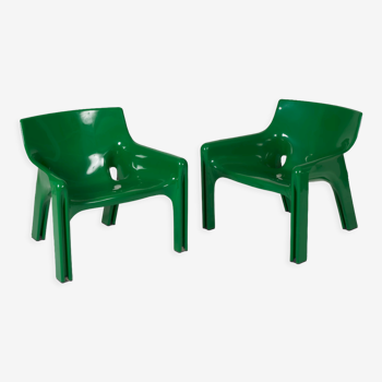 Paire de fauteuils modèle Vicario de Vico Magistretti pour Artemide, 1972