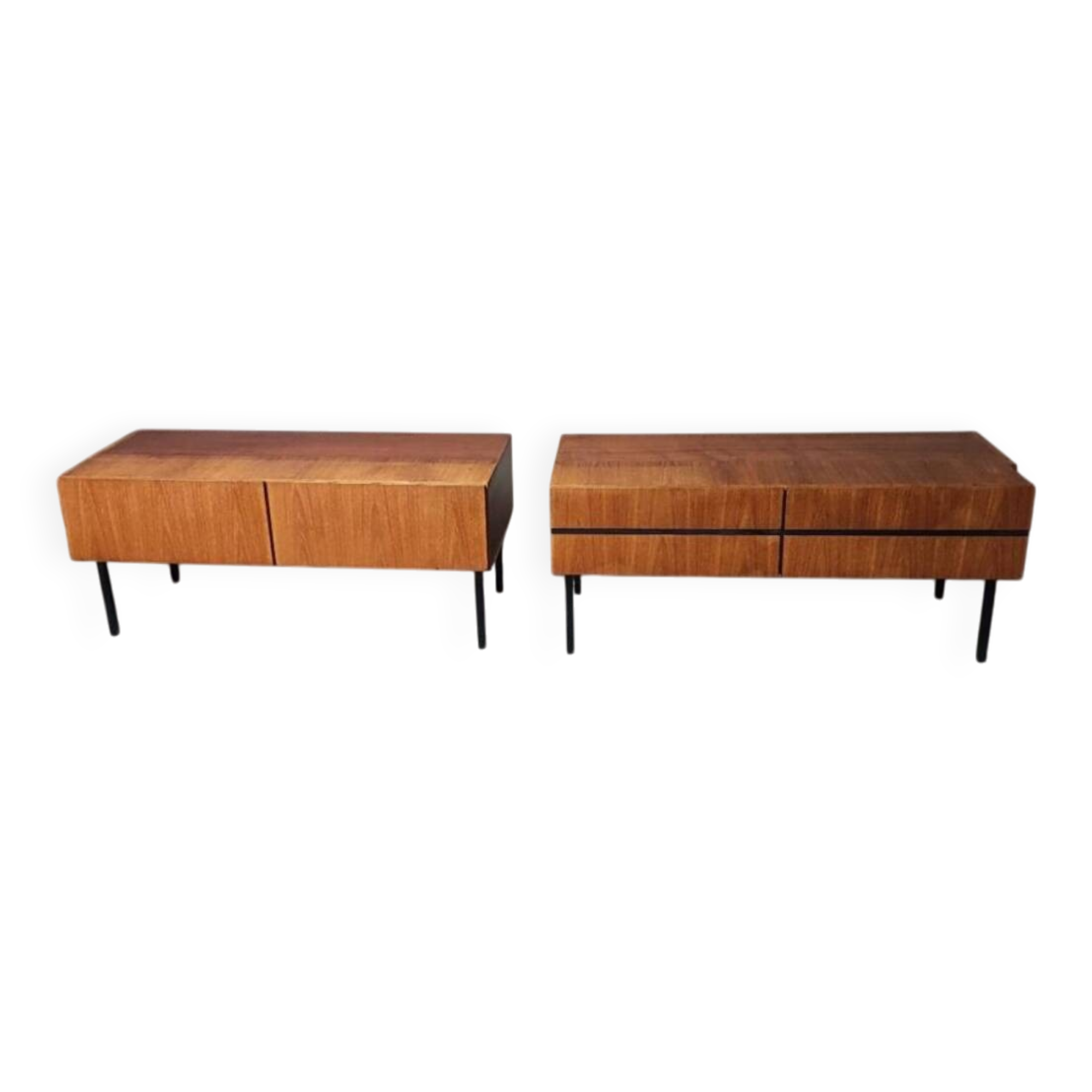 Vintage modular sideboard / Scandinavian low sideboard 1960s 1970s – teak