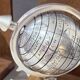 Pair of 20th Century Atlas Globe Bookends Metal & Wood Decorative Book Holders