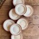 Set of 8 vintage dessert plates - Gilles de Gien