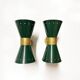 Pair of Italian diabolo wall lights, design 1950.