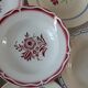 Lot de 6 assiettes creuses dépareillées Digoin Lunéville et Badonviller années 30-40