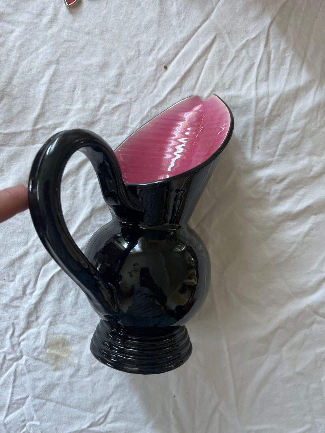 Ceramic vase signed HR