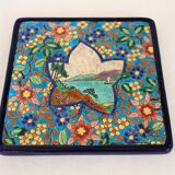 Vintage Longwy enamel trivet