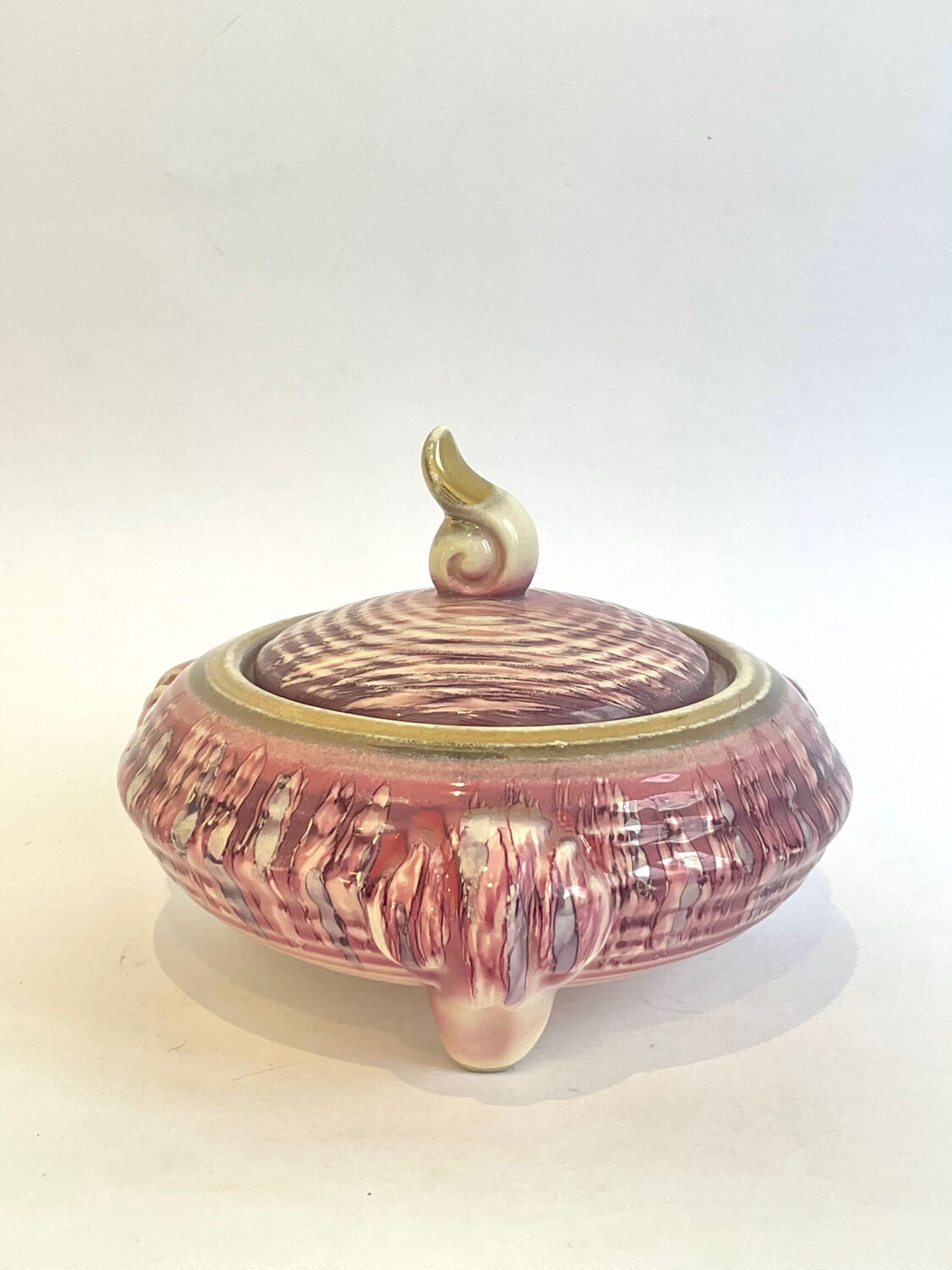 Tripod bonbonnière Strehla ceramics