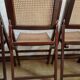 70s folding chairs canning chairs set of four