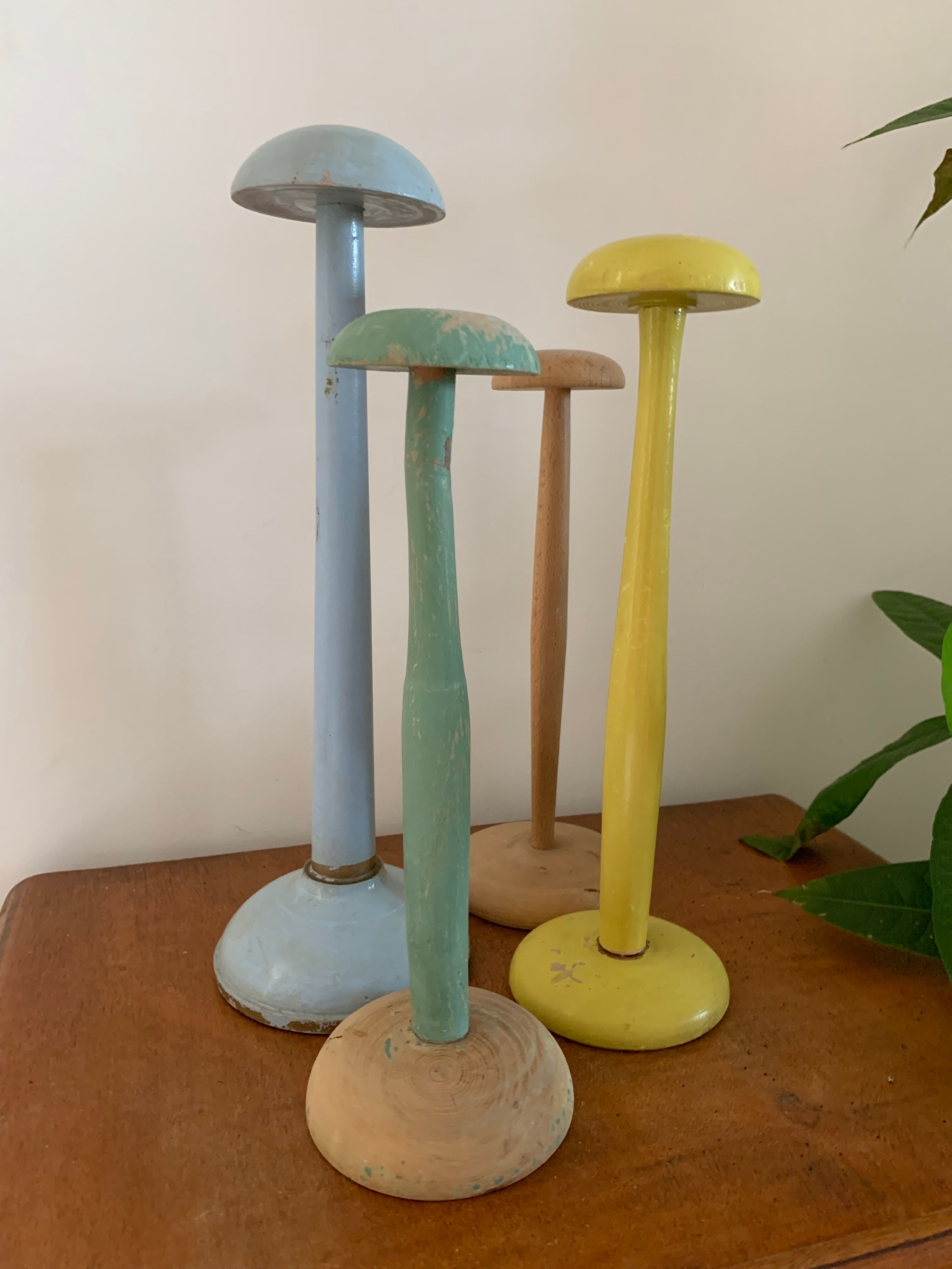 Vintage wooden hat doors