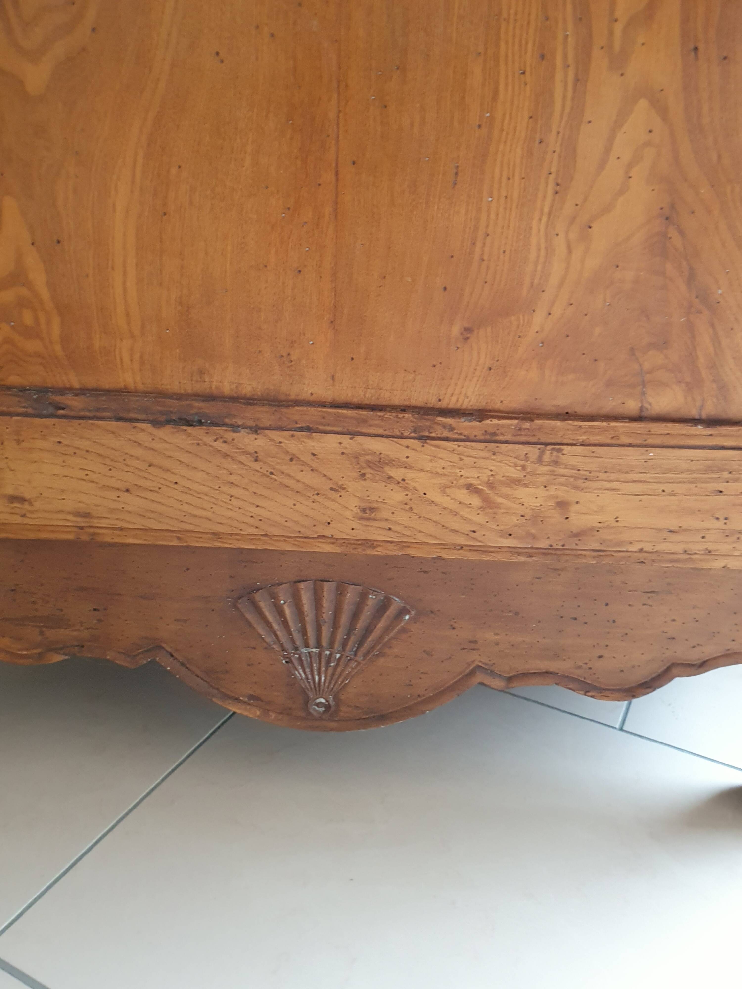 Standing man, solid oak wardrobe