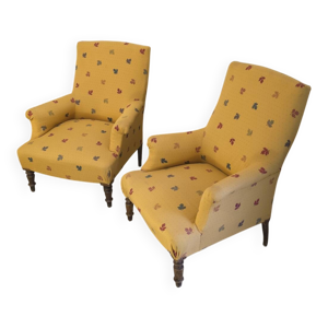 Paire de fauteuils anglais