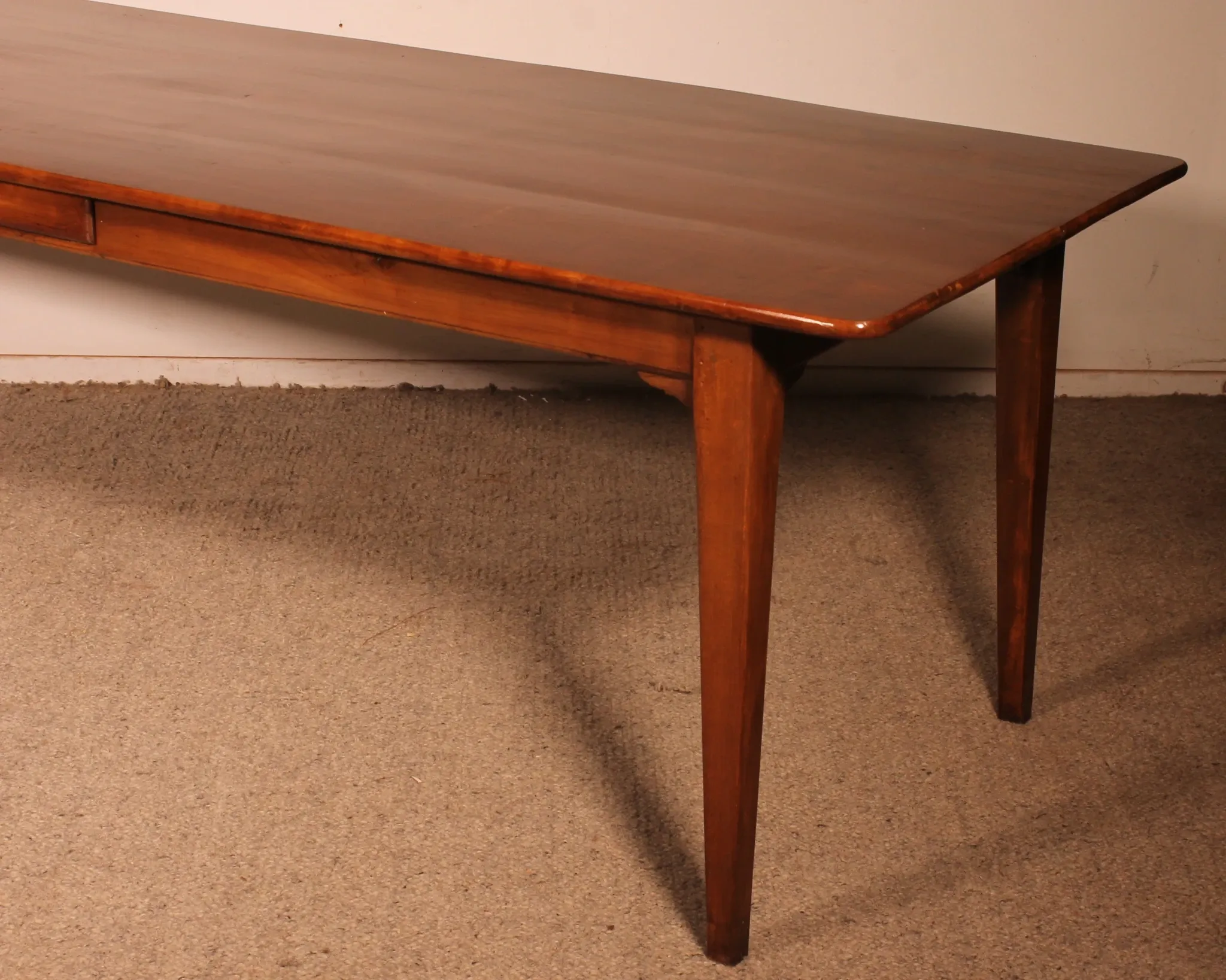 19th Century Cherry Wood Refectory Table, 2.52 metres long