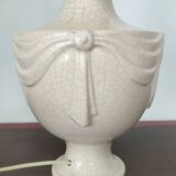 Longwy Lamp - Michelle Férec - Cracked Ceramic - 1980s