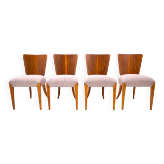 Set of 4 chairs designed by J. Halabala, 1930s.