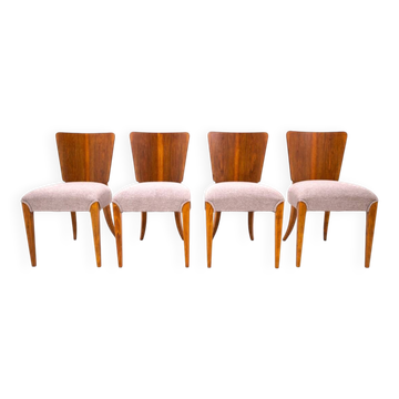 Set of 4 chairs designed by J. Halabala, 1930s.