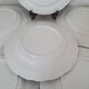 6 earthenware plates with floral and pastoral scene motifs