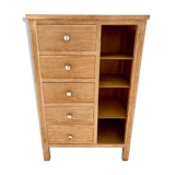 Small workshop furniture in ceruse oak 1950