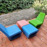 2 armchairs and 2 ottomans by Wiel Arets for Quinze & Milan vintage