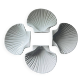 Service de 4 coupelles coquillage