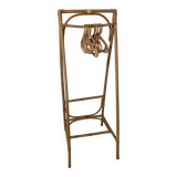 Rattan coat rack