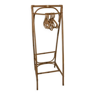 Porte manteau rotin