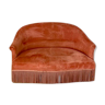 Pink velvet sofa
