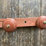 Original patina wooden farmhouse coat hook 86cm