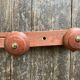 Original patina wooden farmhouse coat hook 86cm