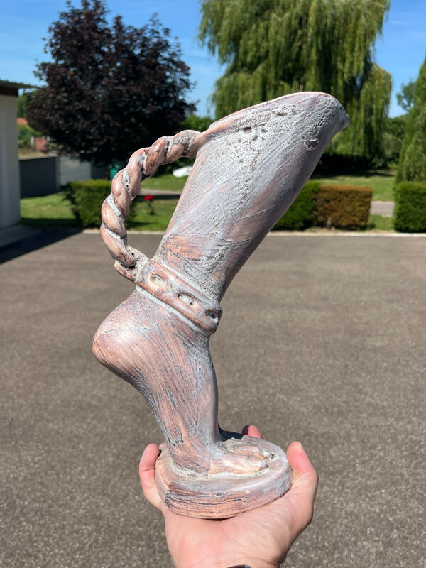 Grand vase 1960 vallauris signé Bonaudi vintage