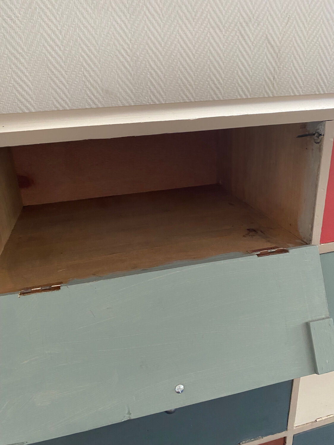 Meuble de métier en bois