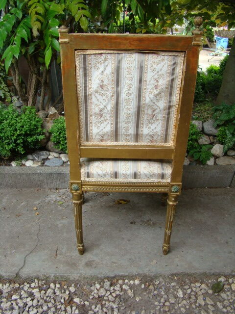 Old Louis XVI fabric chair