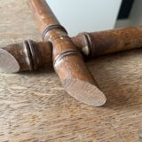 Miroir en bois faux-bambou