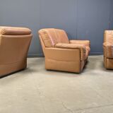 Vintage sofa set by Durlet, 1980s