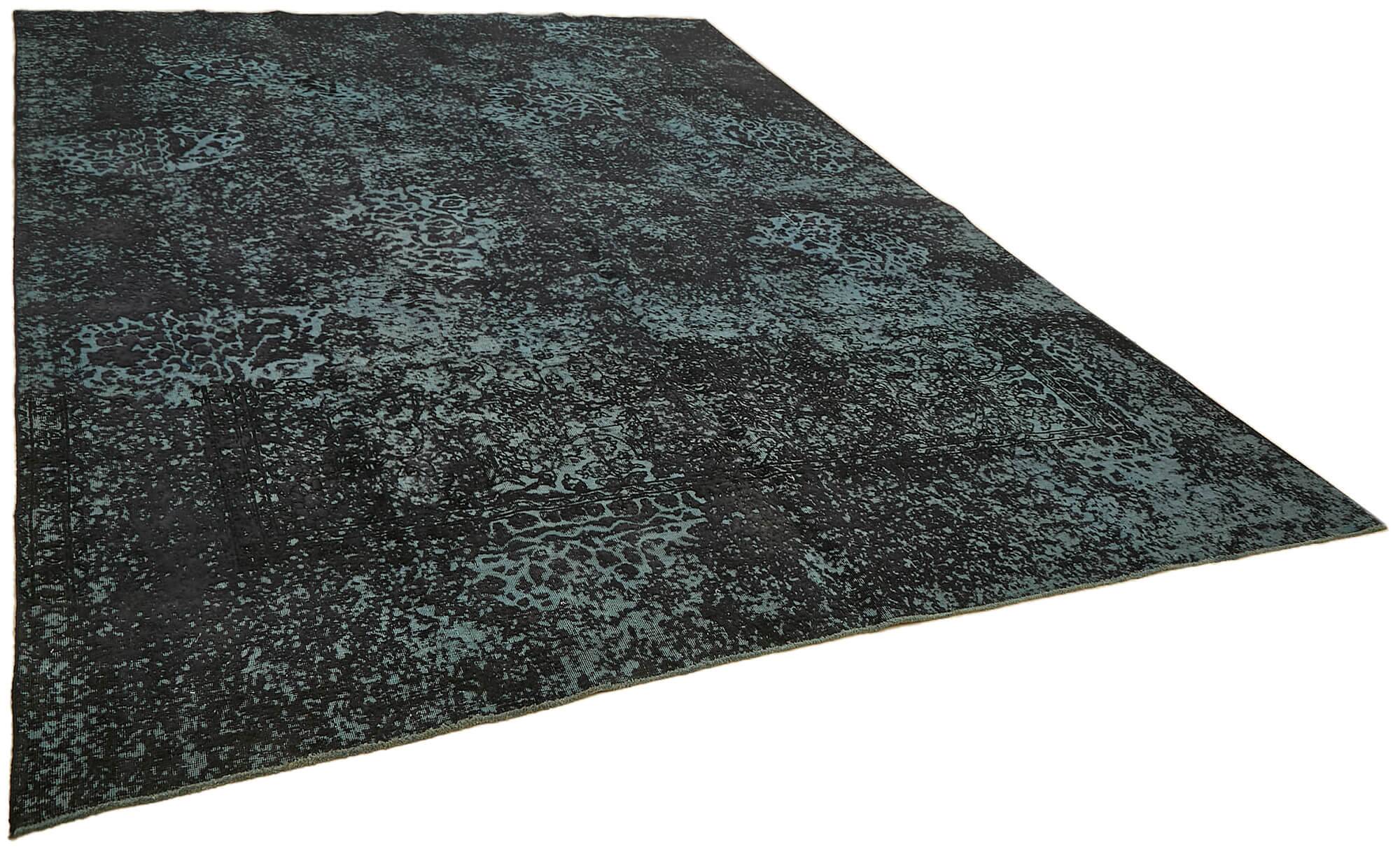 Handmade Oriental Decorative 1980s 294 cm x 401 cm Black Wool Carpet