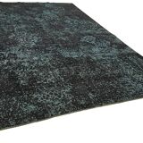 Handmade Oriental Decorative 1980s 294 cm x 401 cm Black Wool Carpet